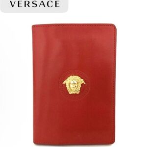GIANNI VERSACE RED LEATHER WALLET